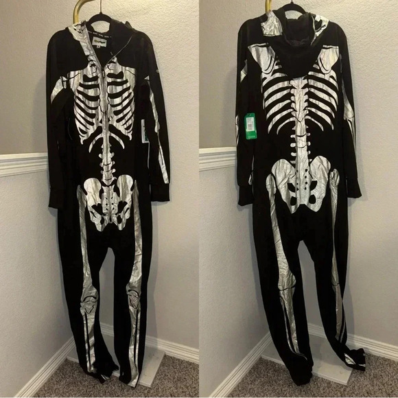 NWT Tipsy Elves Skeleton Shimmer Onesie‎ - Picture 5 of 6